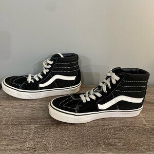 Vans Unisex Hi Top Black White 751505 Black Casual Shoes Sneakers Size M5 W6.5